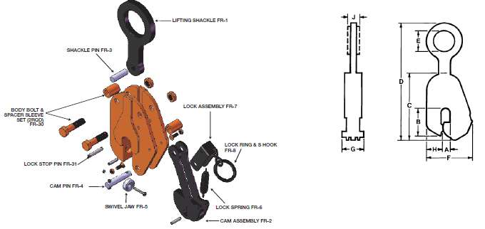 Vertical Lifting Locking - Model FR
